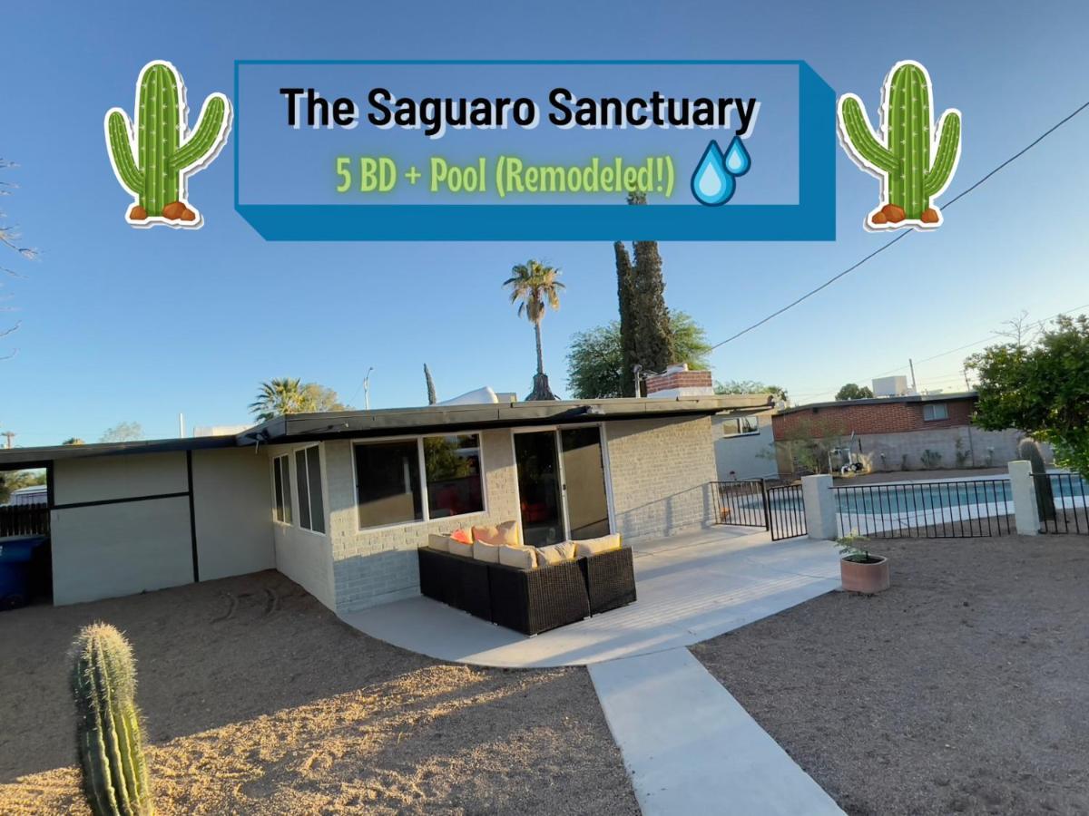 Private Home - Heated Pool, Billiards, Darts, Foosball, Fireplace, 5 Smart Tvs, Bbq, Cotton Bedding - The Saguaro Sanctuary, Pool Heat Optional Tucson Luaran gambar
